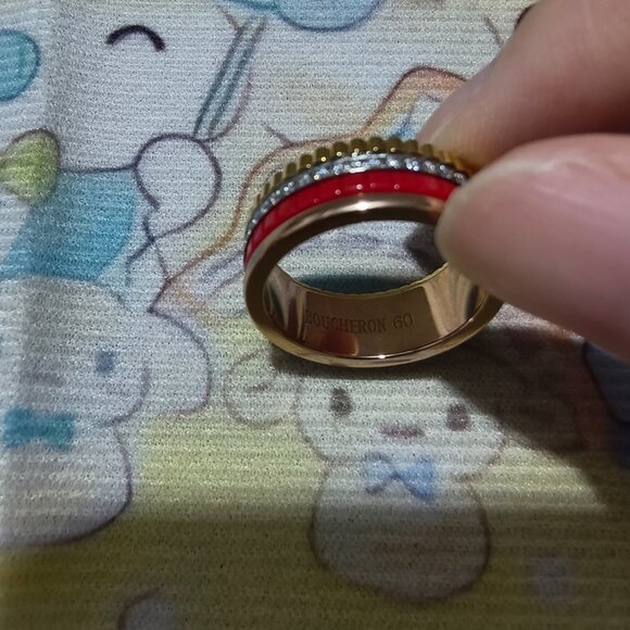 Boucheron Four-Band Red Ring - Picture 4 of 7